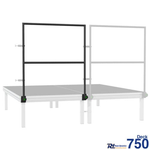 Power Dynamics 750HR – Stage Handrail 2m for (Deck750)