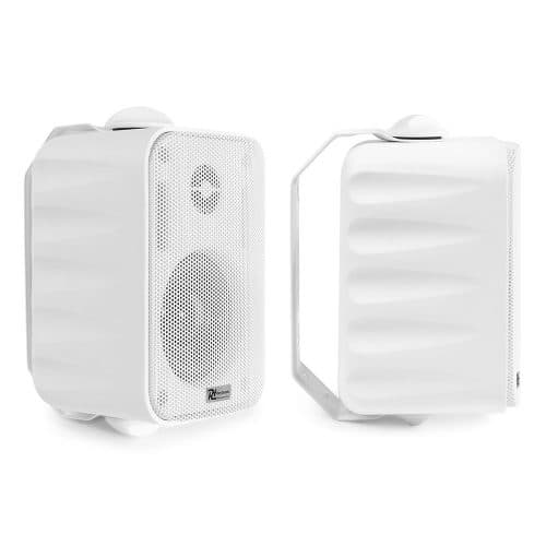 Power Dynamics BC30VW White Indoor & Outdoor IPX5 Speaker Pair 100V 3″ Inch 60W