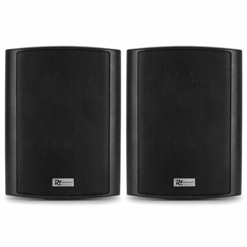 Power Dynamics BC40V Black Speaker Pair 100V 8 Ohm 4″ Inch 100W – IPX5