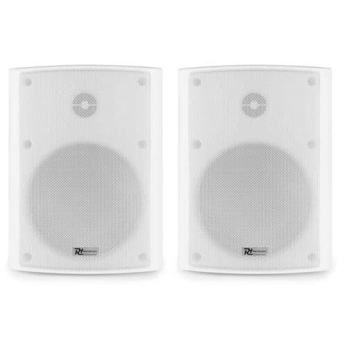 Power Dynamics BC50V White Speaker Pair 100V 8 Ohm 5.25″ Inch 120W – IPX5