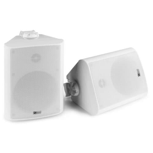 Power Dynamics BC50V White Speaker Pair 100V 8 Ohm 5.25″ Inch 120W – IPX5