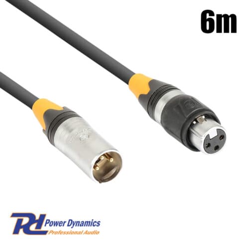 Power Dynamics CX104-6 177938 DMX Cable IP65 XLR M-F 6m