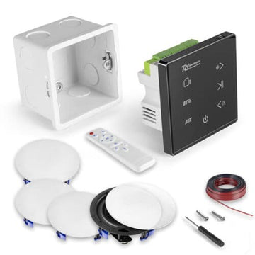 Power Dynamics In-Wall &amp; Ceiling Pack – Speakers, Amp & Cable
