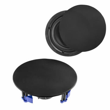 Power Dynamics NCBT8B – Amplified Low Profile Ceiling Speaker Set BT 8″ Inch Black