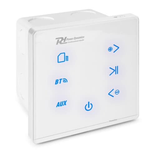 Power Dynamics Powerline A100W In-Wall Audio Amplifier BT White