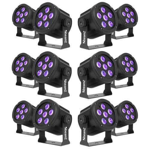 Beamz Slimpar 30 12-Pack UV Wash Light 6x2W IRC