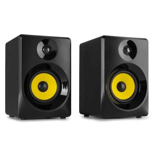 Vonyx SMN40B 4 Inch Studio Monitor Pair Black