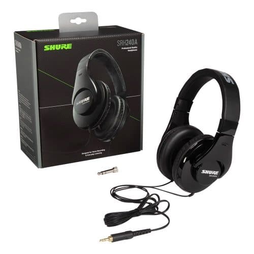 Shure SRH240A Studio Reference Headphones Black