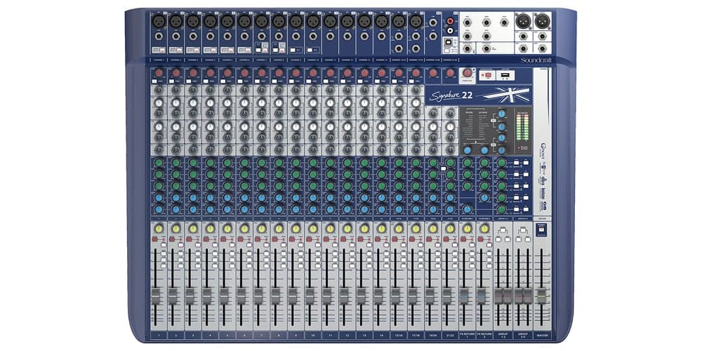 Soundcraft Signature 22 PA Mixer 22 Input with USB and Lexicon Effects