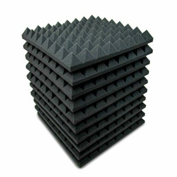 Soundproof Foam Panel AVE ISOPYRAMID 100 Pack – Charcoal