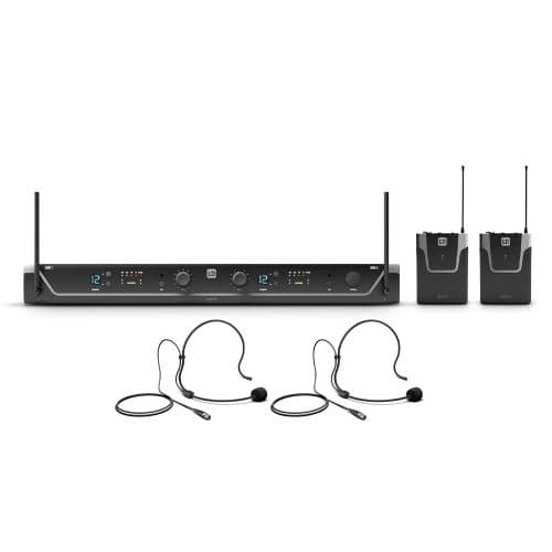LD Systems U305 BPH2 – Wireless Microphone System with 2 x Bodypack and 2 x Headset