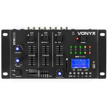 Vonyx STM3030 Bluetooth DJ Mixer 4 Channel