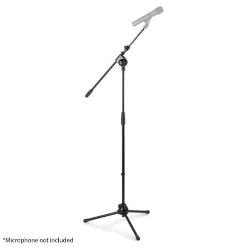 Vonyx MS20 Microphone Stand + BOOM HQ BLACK