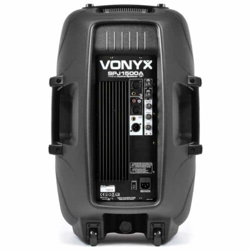 Vonyx SPJ-1500A Pair – (2x) 15″ Inch 800W Hi-End Active PA Speakers