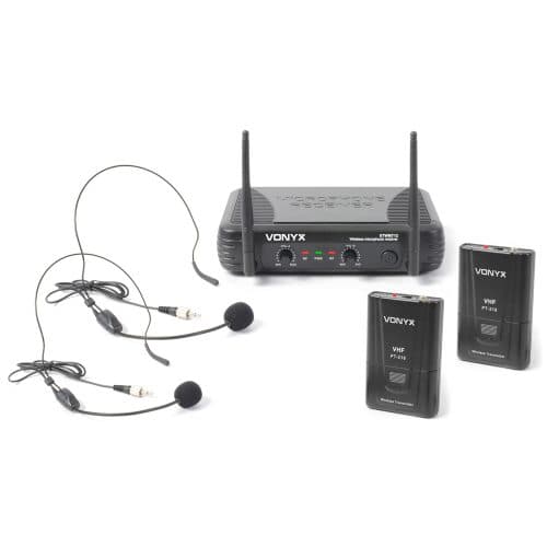 Vonyx STWM712H 2-Channel Wireless Headset System