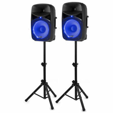 Vonyx VPS122A 800W 12″ Active Speaker Set with Stands – BT