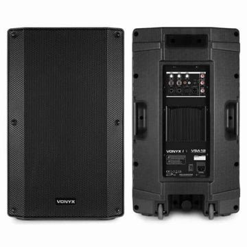 Vonyx VSA12 Pair – (2x) Bi-Amplified 12″ Inch 800W Active Speakers