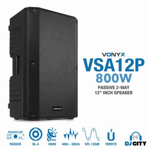 Vonyx VSA12P – Passive Speaker 12″ Inch 800W