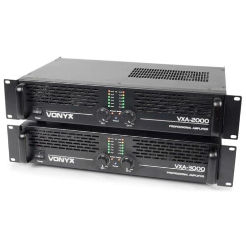 Vonyx VXA-2000 – Two Channel 1000W PA Power Amplifier (2x 1000W)