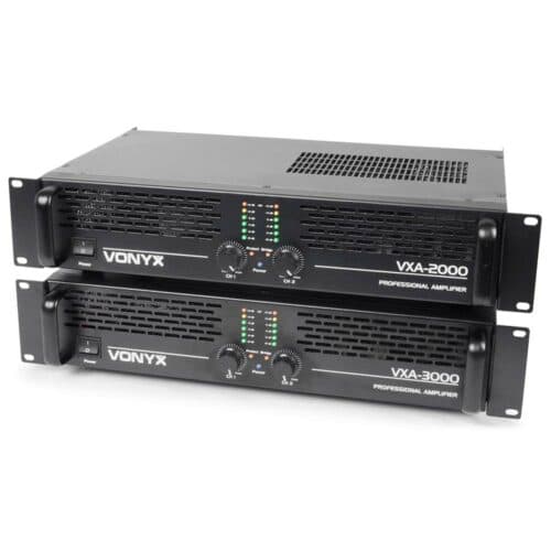 Vonyx VXA-3000 – Two Channel 1500W PA Power Amplifier (2x 1500W)