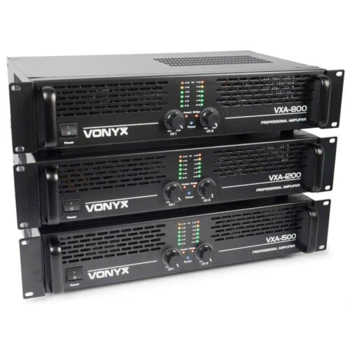 Vonyx VXA-800 – Two Channel 400W PA Power Amplifier (2x 400W)