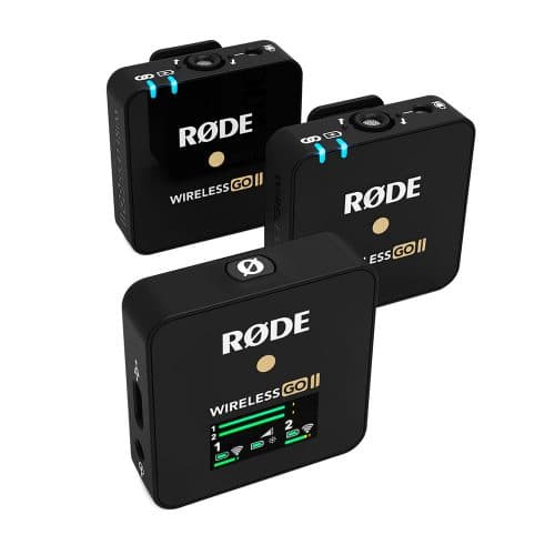 RODE Wireless GO II with 2 Lavalier GO – Dual Wireless Microphone System