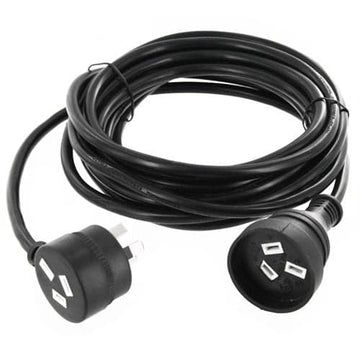 Connex PWR-10M Power Extension Cord with Piggy Back 10m