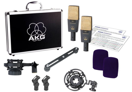 AKG C414 XLII Stereo Set – Matched Pair Multi-Pattern Condenser Microphones