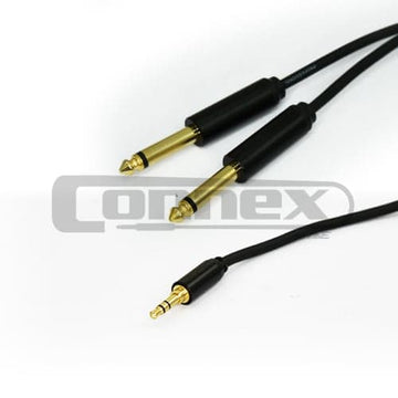 Connex CP-JMJS3 Pro 3.5mm Jack to 6.3mm Jack Aux Cable 3m