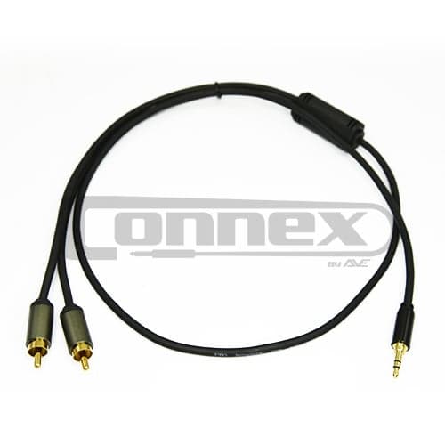 Connex CP-RCJS1 Pro RCA to Jack Aux Cable 1m