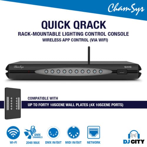 Chamsys Quick QRACK Rack-Mountable Lighting Control Console