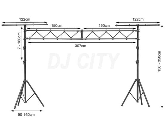 Prostand LSKIT Pro Lighting Stand Truss Kit – Black