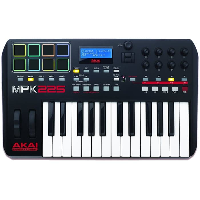 Akai MPK 225 MIDI Keyboard 25 Key with MPC Pads