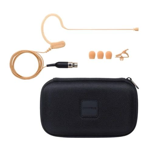 Shure MX153TO-TQG Wireless Headworn Condenser Mic – Tan