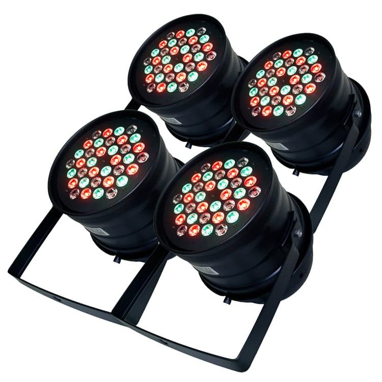 AVE PK-TRI-5 LED Par Can 36 x 3watt 4 Pack