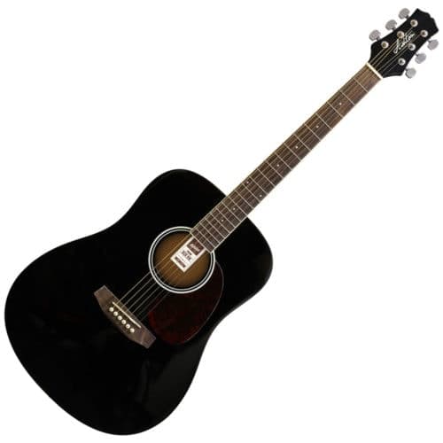 Ashton D20 Dreadnought Acoustic Guitar Black