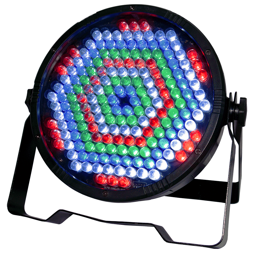 AVE PK-QuadFlatx8 LED Par Can Package 8 Pack