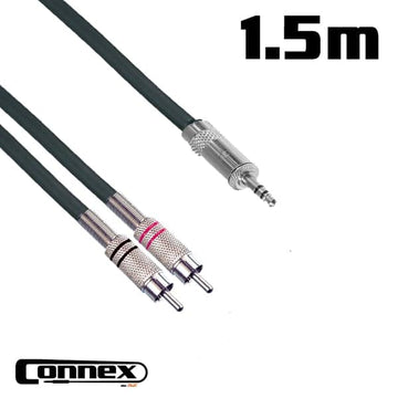 Connex RCJS-1T Pro RCA to Jack Aux Cable 1.5m