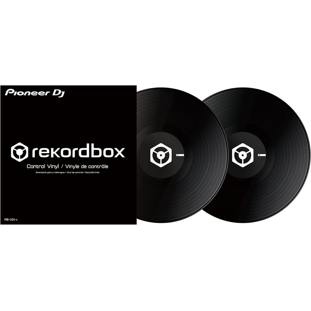 Pioneer DJ RB-VD1-K Rekordbox DVS Control Vinyl – Black (Pair)