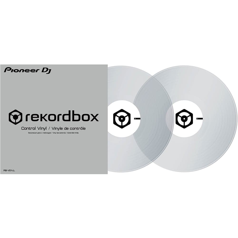 Pioneer DJ RB-VD1-CL Rekordbox DVS Control Vinyl – Transparent (Pair)