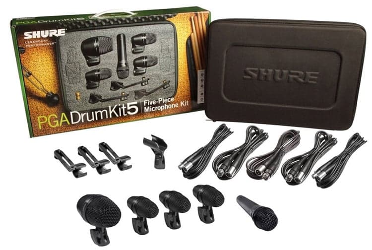 Shure PGA DRUM KIT 5 Five Piece Drum Microphone Kit
