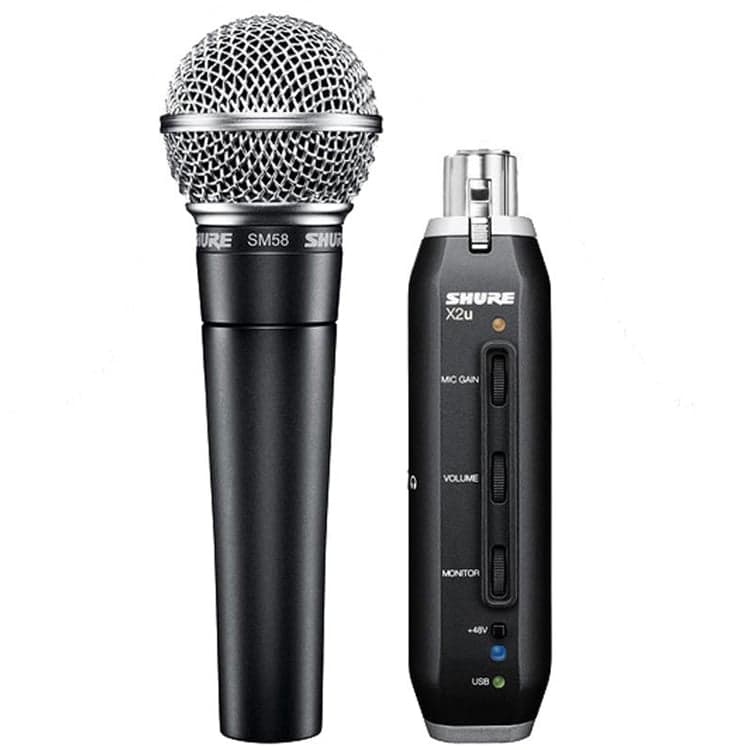 Shure SM58-X2U USB Digital Microphone Bundle