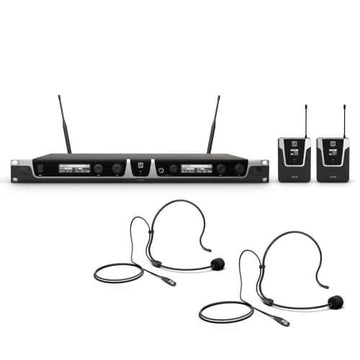 LD Systems U505 BPH 2 – Dual – Wireless Microphone System with 2 x Bodypack and 2 x Headset