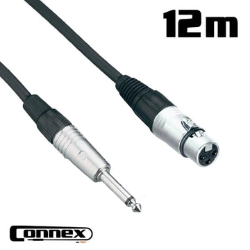 Connex XFJM-12 Pro XLR Female to Jack Male Cable 12m