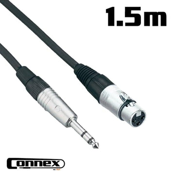 Connex XFJS-1 Balanced XLR Female to Jack Male Cable 1.5m