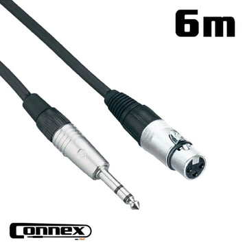 Connex XFJS-6 Balanced XLR Female to Jack Male 6m