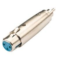 764770 Adaptor 3 Pin XLR (F) to Phono RCA (M)