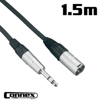 Connex XMJS-1 Balanced XLR Male to Jack Male 1.5m