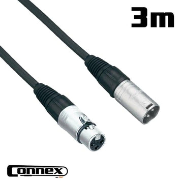 Connex XMXF-3 Pro XLR Cable Male to Female 3m