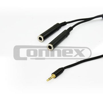 Connex YFJJ3S Pro Y-Split 3.5mm Jack to 6.3mm Jack